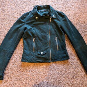 Zara Trafaluc Green Jacket size small moto jacket
